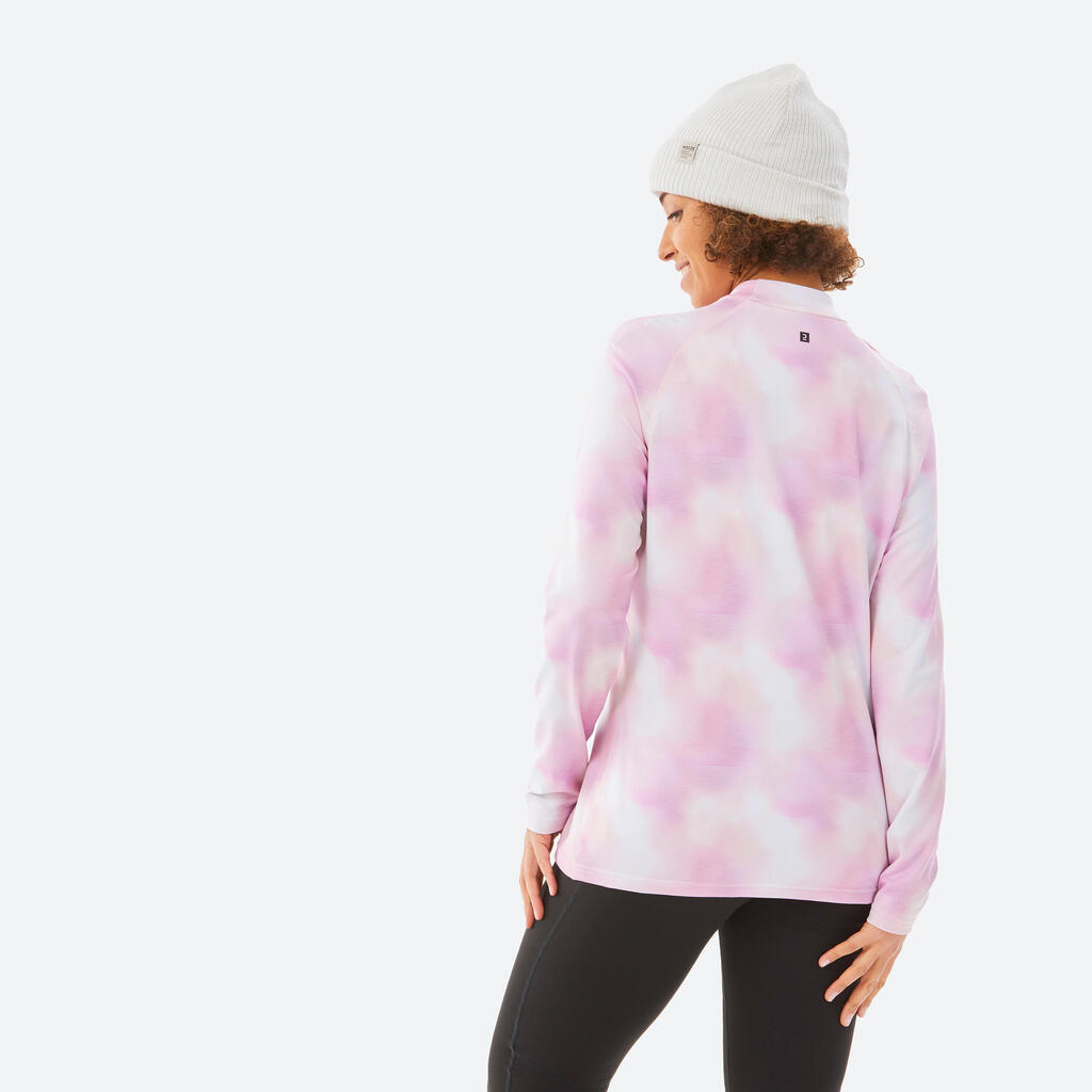 Women’s Ski Base Layer Top - BL 500 Relax - Graph Pink